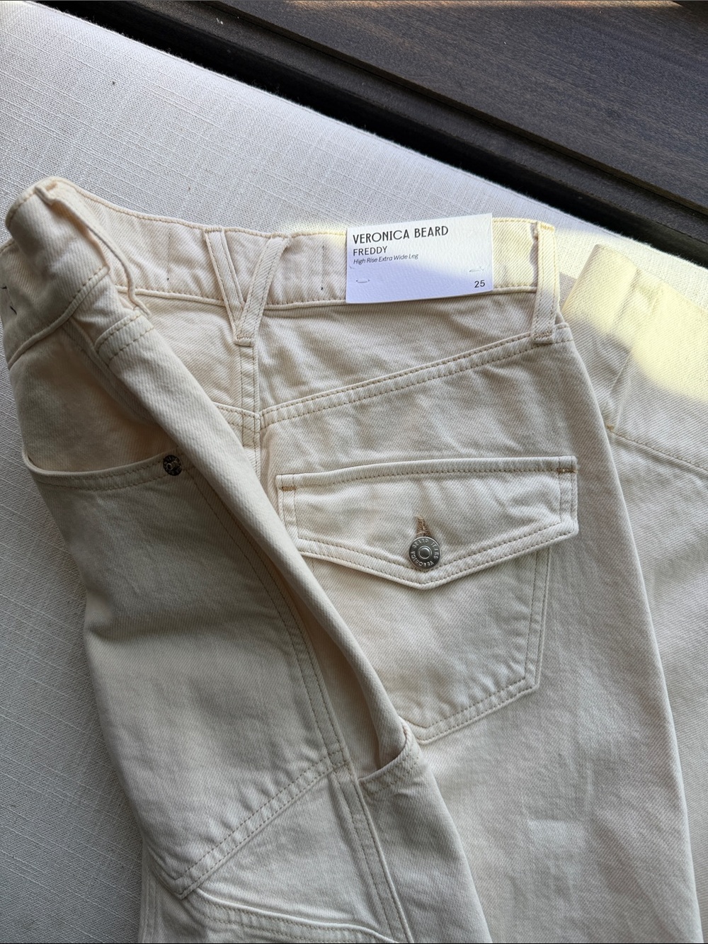 NWT Veronica Beard - Freddy Wide Leg Cargo Jean - Picture 5 of 6